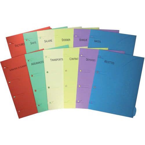 Chemise Smartfolder lot de 12 assortis - Djois made by Tarifold