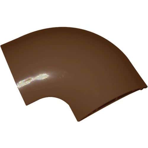 Angle 90° pour passage de plancher PG12 PVC marron - Cable Equipements