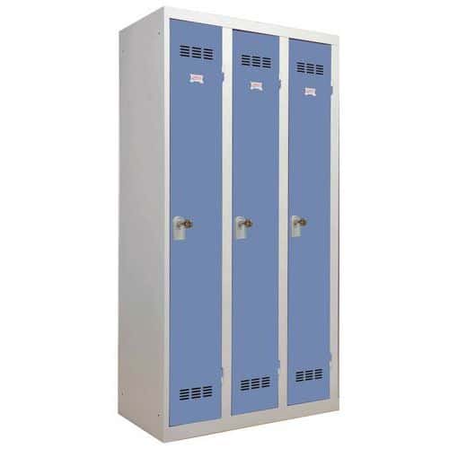 Vestiaire industrie propre - Largeur 300 mm - 3 colonnes - Vinco