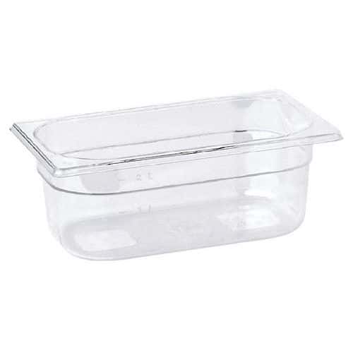 Bac gastronormes en copolyester GN 1/2 transparent