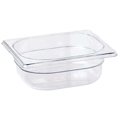 Bac gastronormes en copolyester GN 1/6 transparent