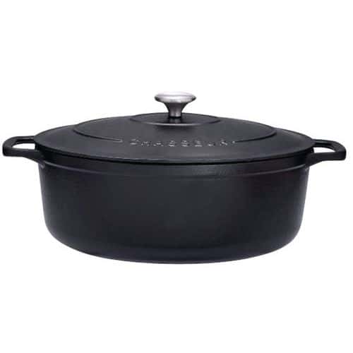 Cocotte en fonte ovale 29 cm Noire Sublime Chasseur