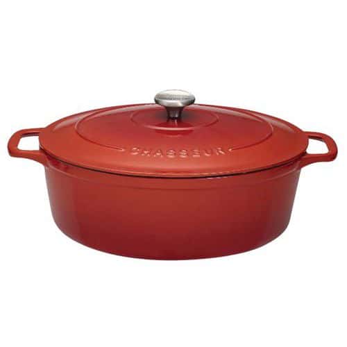 Cocotte en fonte ovale 29 cm Rubis Sublime Chasseur