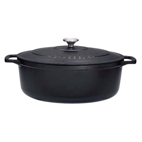 Cocotte en fonte ovale 31 cm Noire Sublime Chasseur