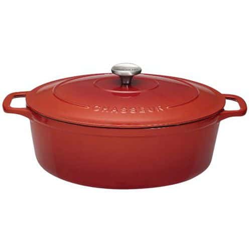 Cocotte en fonte ovale 31 cm Rubis Sublime Chasseur