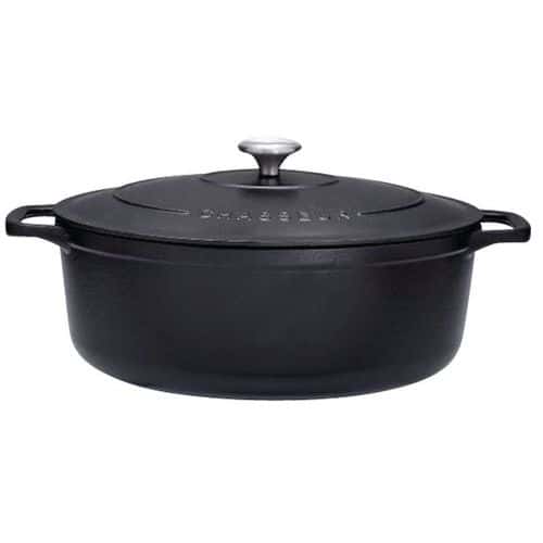 Cocotte en fonte ovale 33 cm Noire Sublime Chasseur