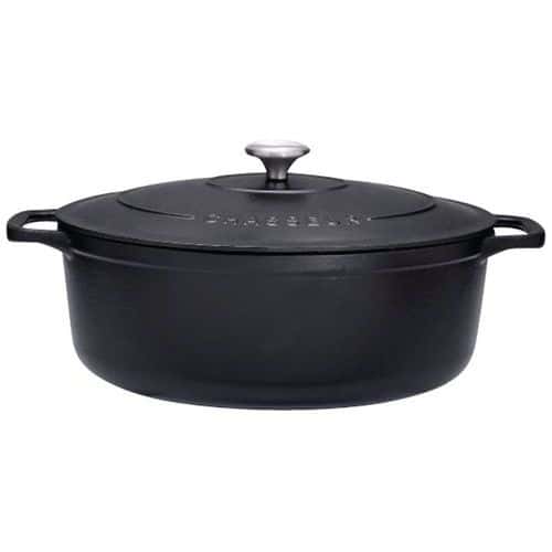 Cocotte en fonte ovale 35 cm Noire Sublime Chasseur