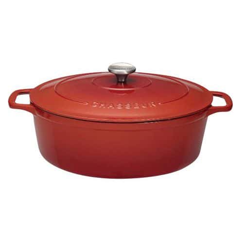 Cocotte en fonte ovale 35 cm Rubis Sublime Chasseur