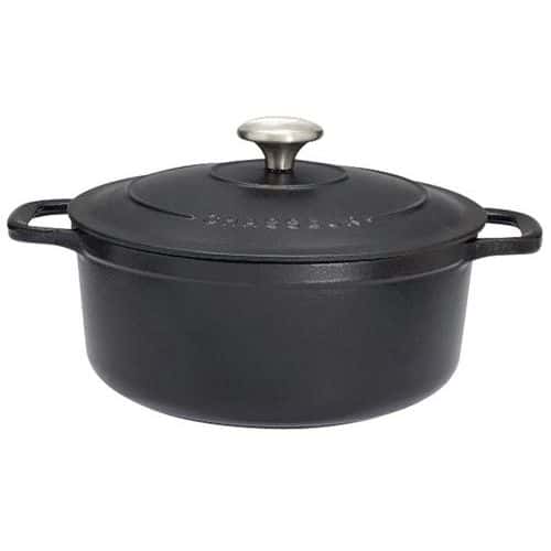 Cocotte en fonte ronde 18 cm Noire Sublime Chasseur