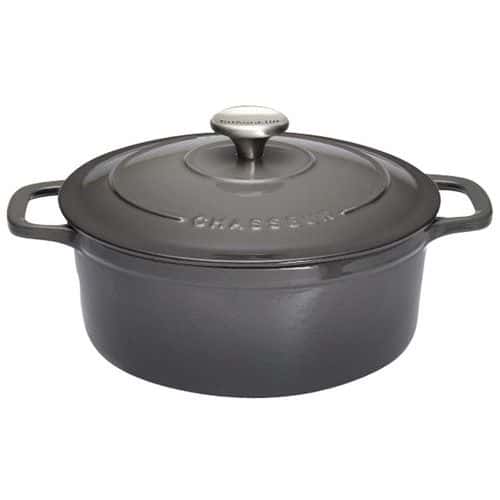 Cocotte en fonte ronde 20 cm Caviar Sublime Chasseur