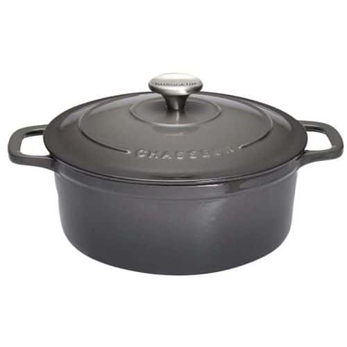 Cocotte en fonte ronde 24 cm Caviar Sublime Chasseur