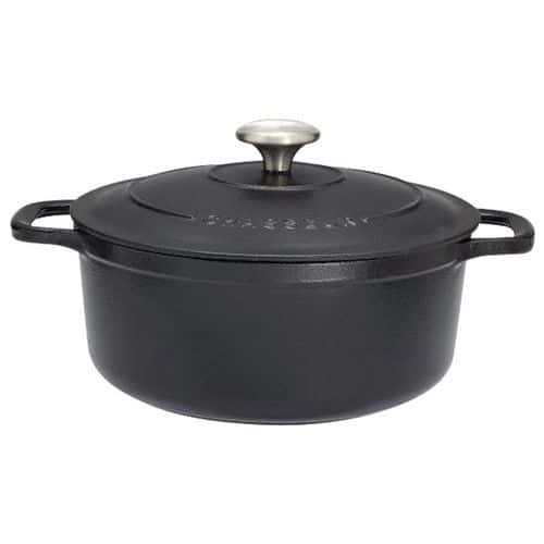 Cocotte en fonte ronde 24 cm Noire Sublime Chasseur