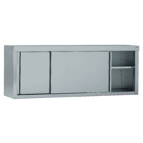 Meuble étagère mural inox largeur 140 cm