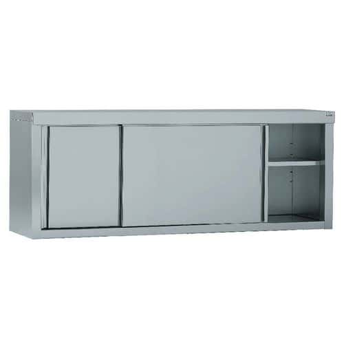 Meuble étagère mural inox largeur 160 cm