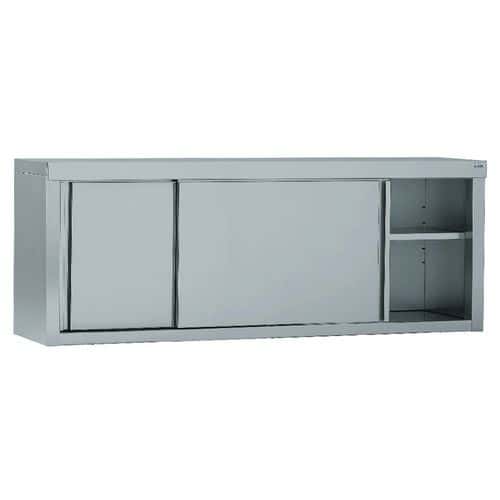 Meuble étagère mural inox largeur 180 cm