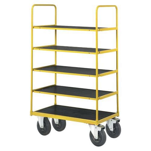 Chariot haut - 5 plateaux - Force 400 kg