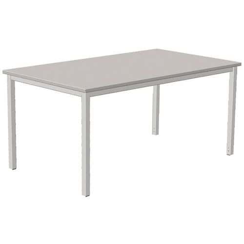 Bureau droit Combi-Classic - Gris - Piètement fixe