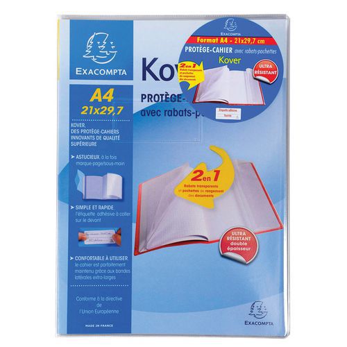 Protège-cahier translucide kover® - 21x29,7cm