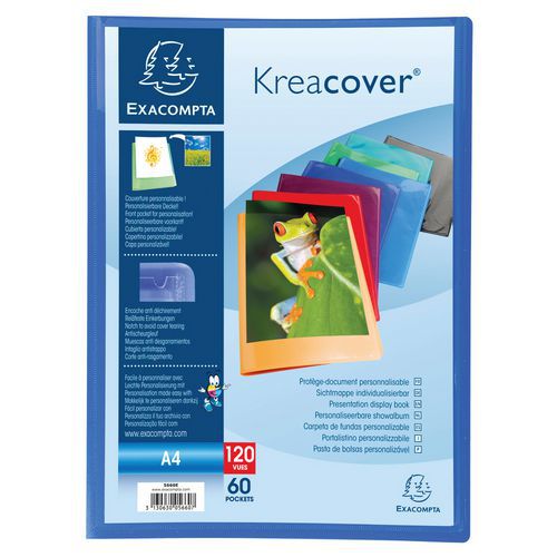 Protège-documents PP semi rigide kreacover® A4 - Lot de 8 - Exacompta