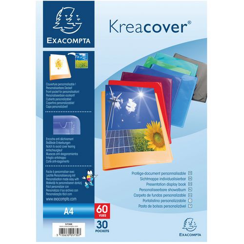 Protège-documents en PP semi rigide kreacover® 60 vues A4