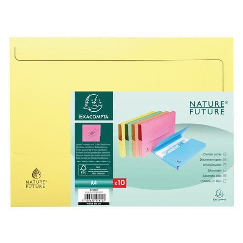 Paquet de 10 chemises poche super 250 - 24,5x32,5cm