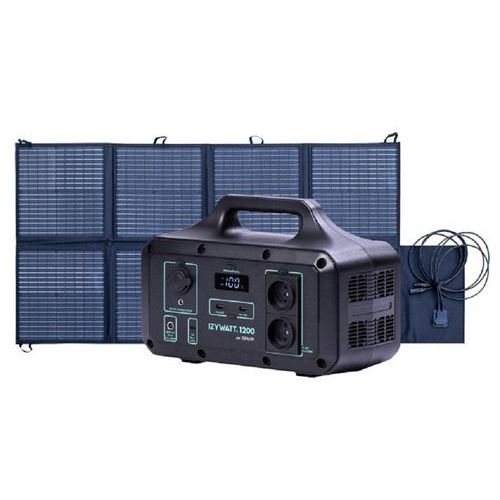 Station portative IZYWATT 1200 + Panneau solaire pliant 160W