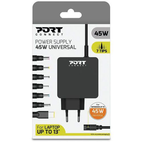 Alimentation secteur universelle 45W - Port Connect