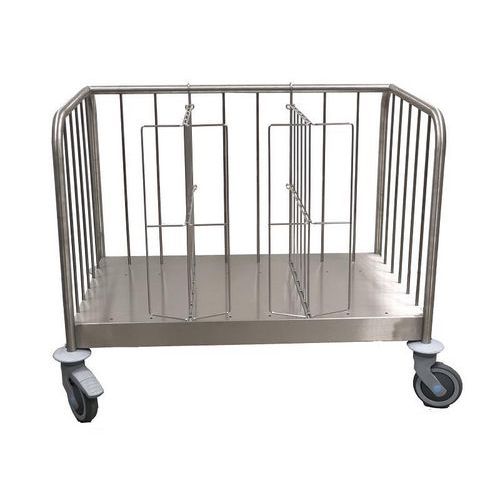 Chariot transport assiettes face TETW1-6/26 + grilles/housse - Hupfer