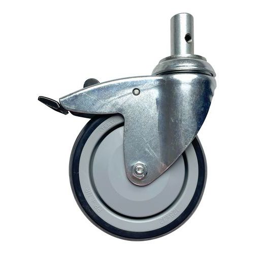 Roue pivotante à blocage directionnel 125mm pour Chariot hygirack-Sclessin Fonction Linge