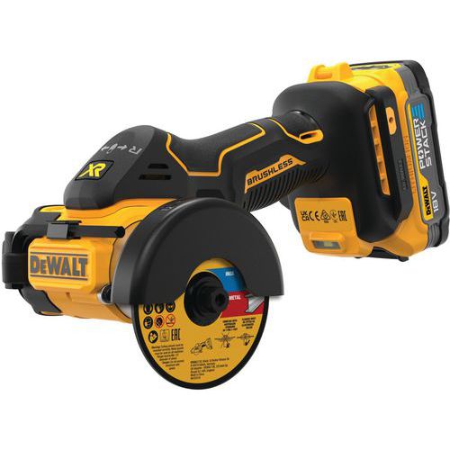 Meuleuse Ø76mm XR 18V 1.7Ah +2 batteries +chargeur - Dewalt