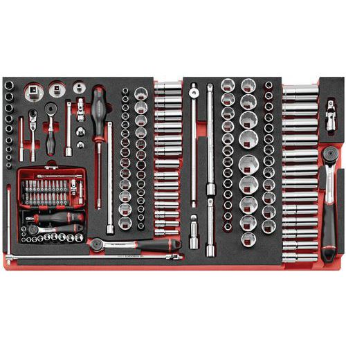 Module mousse douilles avec outils n°1/7 pour CM.XXLPF - Facom