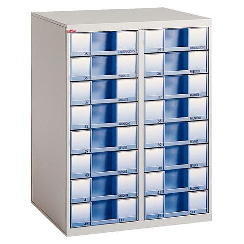 Module double - Hauteur 78 cm - 24 tiroirs