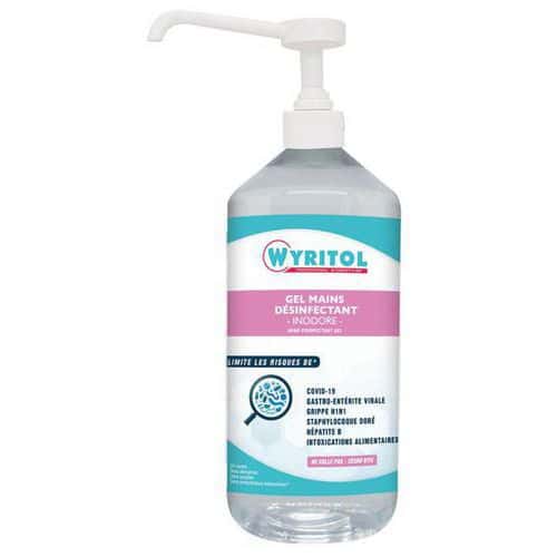 Gel hydroalcoolique mains Wyritol - Flacon pompe 0,5 L