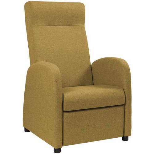 Fauteuil de repos Marsan pied hêtre tissu polyester GGI