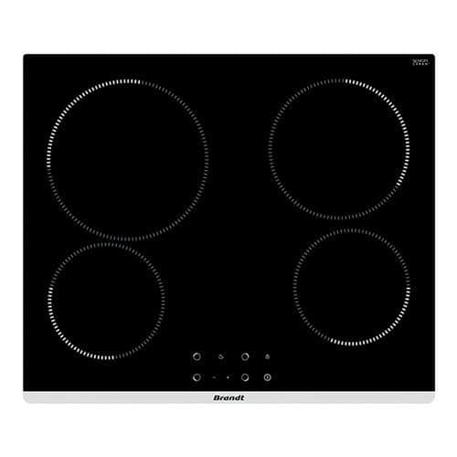 Table de cuisson vitrocéramique-raccordement 6300 W-Brandt-BPV1641B