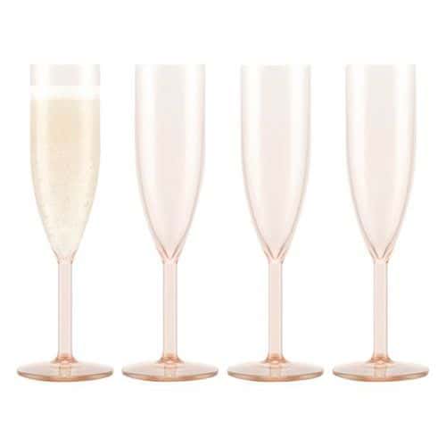 Flutes à champagne en plastique,réutiLisabLe,0.12L -Oktett-Bodum