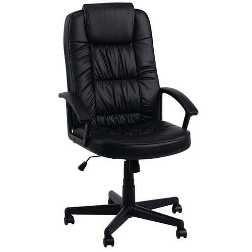 Fauteuil de direction Oregoni noir - Manutan Expert