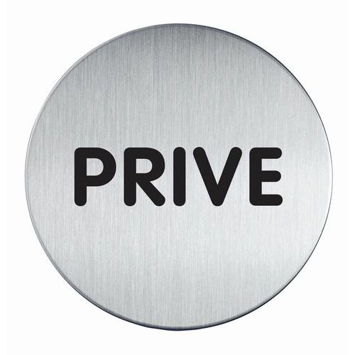 Pictogramme design rond 83 mmØ - Privé - Durable