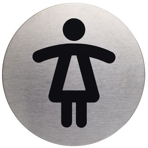 Pictogramme design rond 83 mmØ - Femme - Durable