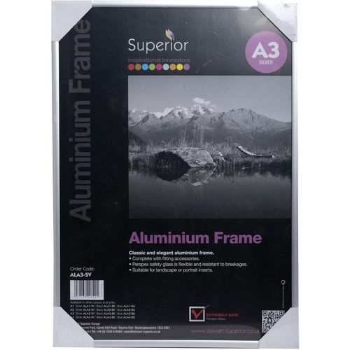 Cadre photo mural aluminium A3 - Cristal - Exacompta