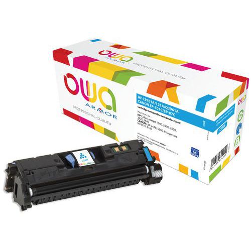 Toner remanufacturé HP C9701A-HP Q3961A-Canon EP-87C-Canon 701C - Owa