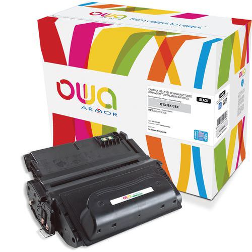 Toner remanufacturé HP Q1338A - Noir - Owa