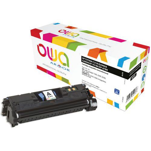 Toner remanufacturé HP Q3960A-Canon EP-87BK-HP C9700A-Canon 701BK -Owa