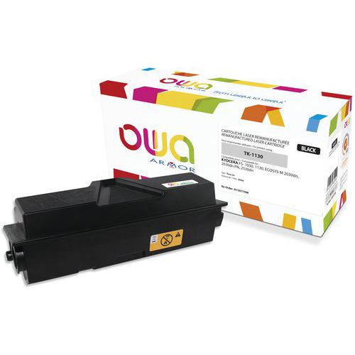 Toner remanufacturé Kyocera TK-1130 - Noir - Owa