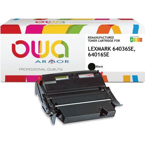 Toner remanufacturé Lexmark 64036SE - 64016SE - Noir - Owa