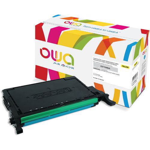 Toner remanufacturé Samsung CLT-Y5082L/ELS - Jaune - Owa