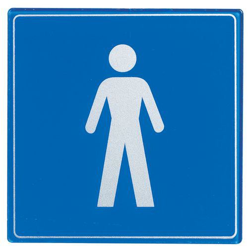 Pictogramme plexiglas carré - Homme