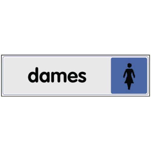 Panneau de signalisation en plexiglas - Toilettes femmes