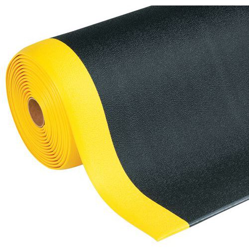 Tapis Antifatigue Sof-Tred L 122 - Noir jaune - Notrax