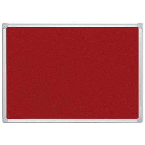 Panneau d'affichage textile - Rouge